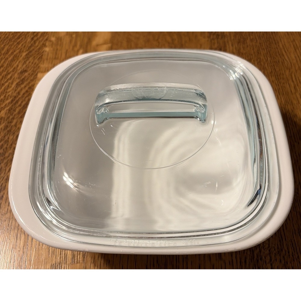 Simply‎ Lite 1.5 Qt Square Baker & Pyrex Lid Set Corningware White Cook Dish